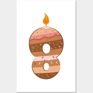 Cake number 8 Posters and Art